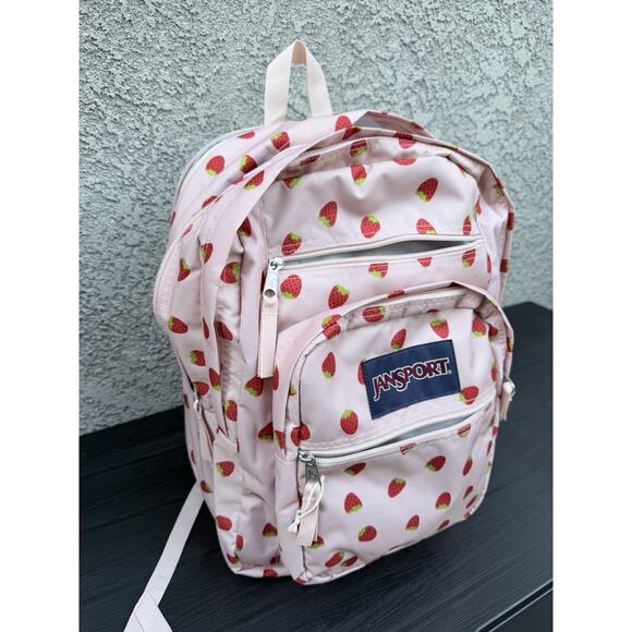 Jansport Xl Backpack Special Edition Strawberries School Bag main image 4